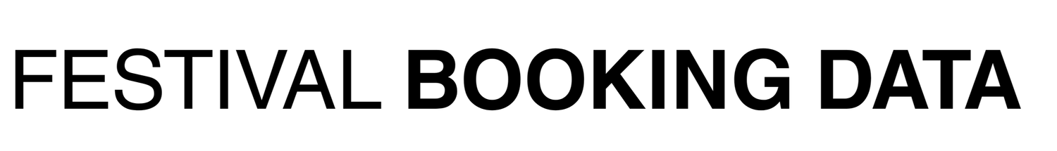 Festival Booking Data